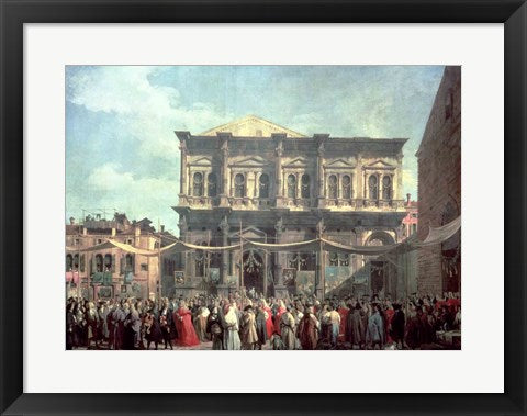 The Doge Visiting the Church and Scuola di San Rocco by Giovanni Antonio Canaletto