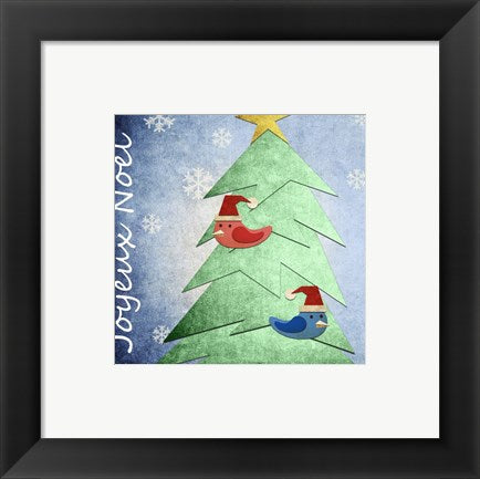 Framed Art Joyeux Noel Wall Decor 18x24 Artwork