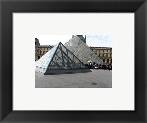 Framed Art Louvre Pyramid in Paris Wall Decor 18x24 Artwork
