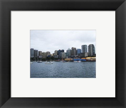 Framed Art North Sydney Cityscape Australia Wall Decor 18x24 Artwork