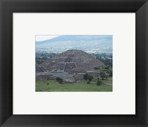 Framed Art Pyramid of the Moon Teotihuacan Wall Decor 18x24 Artwork