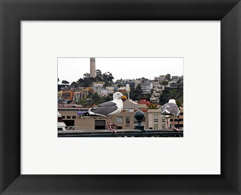 Framed Art San Francisco Seen From the Bay Wall Decor 18x24 Artwork