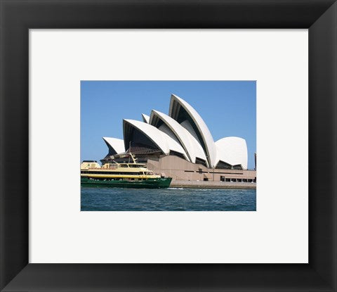 Framed Art Sydney Opera House with Sydney Ferry Collaroy Wall Decor 18x24 Artwork