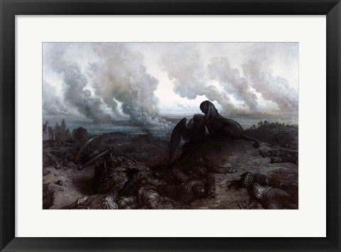Framed Art The Enigma, 1871 by Gustave Dore Wall Decor 18x24 Artwork