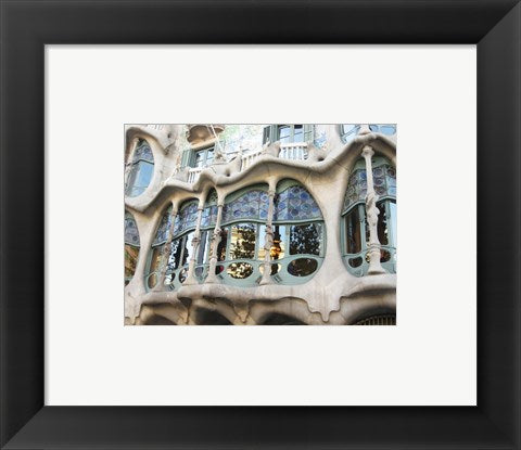 Framed Art Barcelona First Level of Battlo Wall Decor 18x24 Artwork