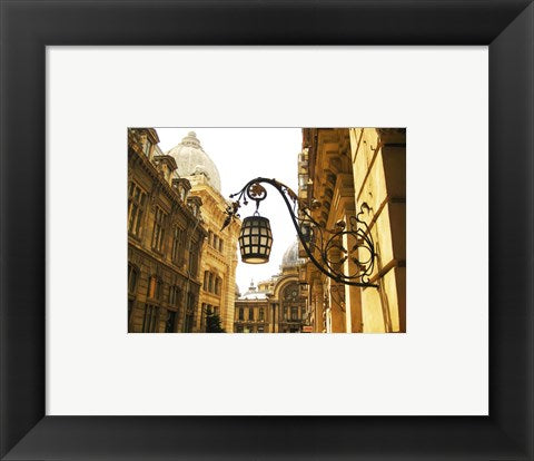 Framed Art Bucharest Artistic Street Light Wall Decor 18x24 Artwork