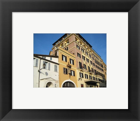 Framed Art Buildings Close to Spanish Steps Wall Decor 18x24 Artwork