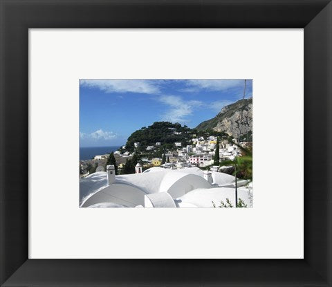 Framed Art Capri White Roof Framed Art for your Home Wall Decor 18x24 Artwork
