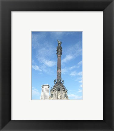 Framed Art Columbus Column Barcelona Wall Decor 18x24 Artwork