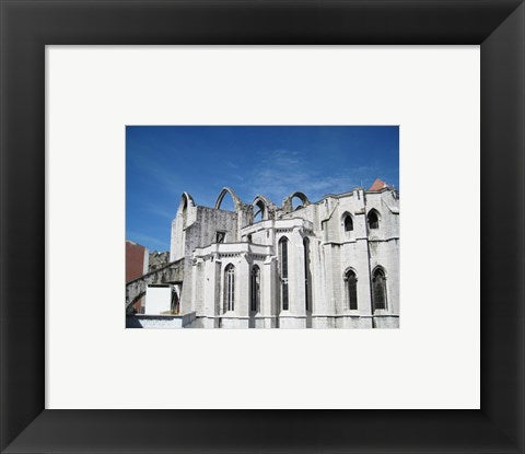 Framed Art Lisbon Carmo Convent Arches Wall Decor 18x24 Artwork