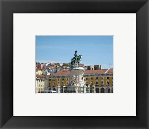 Framed Art Lisbon King Jose Equestrian Statue Wall Decor 18x24 Artwork