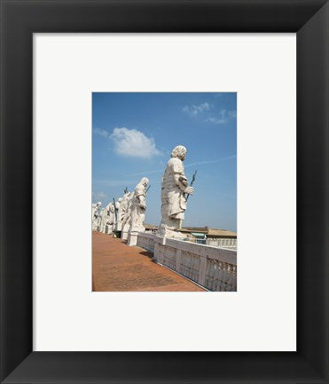 Framed Art Rome Statues of Saints on San Pietro on Roof Wall Decor 18x24 Artwork