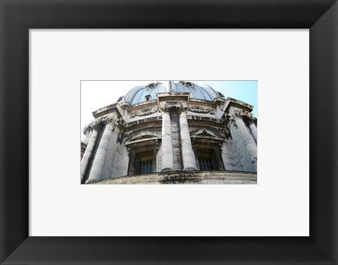 Framed Art Rome San Pietro Rood Exterior of a Small Dome Wall Decor 18x24 Artwork