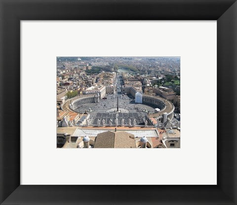 Framed Art Vatican View From Above Wall Decor 18x24 Artwork