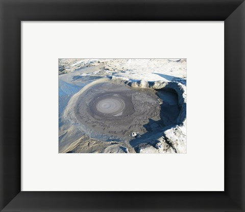 Framed Art Volcano Crater at Buzau Wall Decor 18x24 Artwork