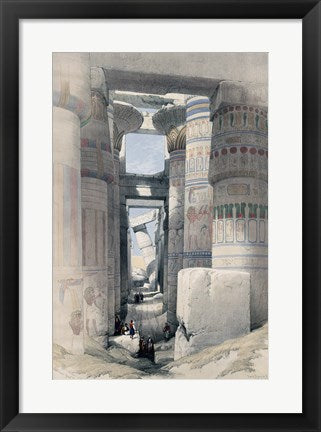 Framed Art Temple of Karnacs Egypt Wall Decor 18x24 Artwork