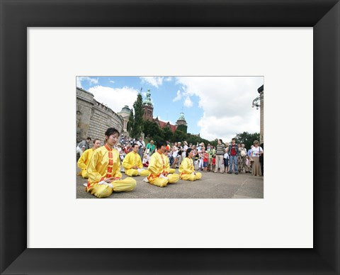Framed Art Frame Art Falun Dafa in Szczecin, Poland August 2007 Wall Decor 18x24 Artwork