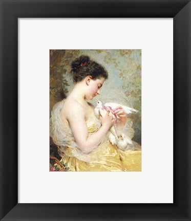 Framed Art A Beauty with Doves Framed Art for your Home Wall Decor 18x24 Artwork