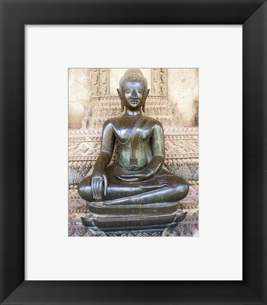 Framed Art Buddha Bhumisparsha Mudra Wall Decor 18x24 Artwork
