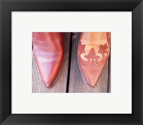 Framed Art Cowboy Boot Tips Framed Art for your Home Wall Decor 18x24 Artwork