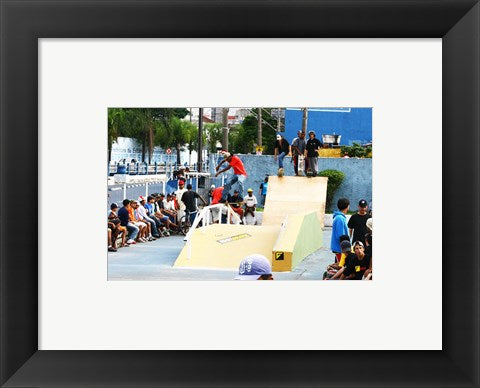 Framed Art Pista de Skate em poa sao Paulo Brasil Wall Decor 18x24 Artwork