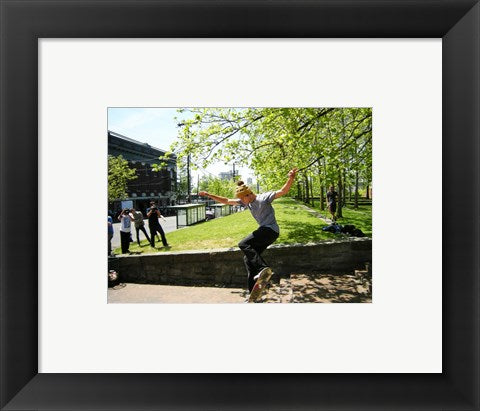 Framed Art Seattle Skateboarding Wall Decor 18x24 Artwork