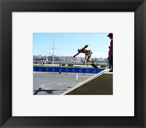 Framed Art Skate Flip Wall Decor 18x24 Artwork