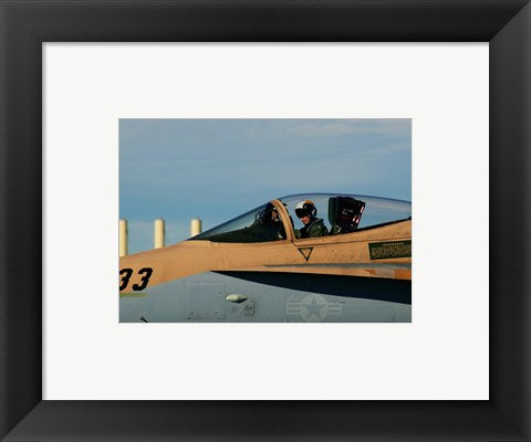 Framed Art US Navy Pilot Wall Decor 18x24 Artwork