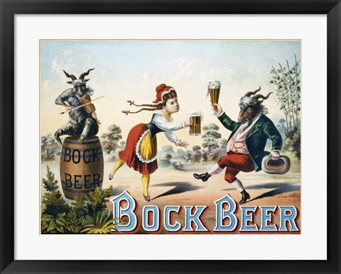 Framed Art Bock Beer Framed Art for your Home Wall Decor 18x24 Artwork