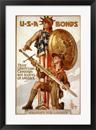 Framed Art USA Bonds Wall Decor 18x24 Artwork