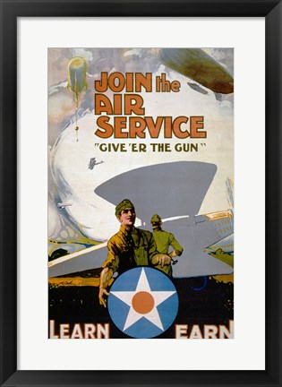 Framed Art Air Service Framed Art for your Home Wall Decor 18x24 Artwork