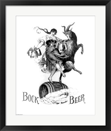 Framed Art Bock Beer Dance Framed Art for your Home Wall Decor 18x24 Artwork