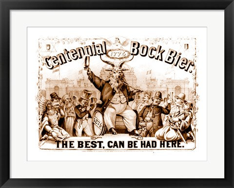 Framed Art Centenial Bock Beer Framed Art for your Home Wall Decor 18x24 Artwork