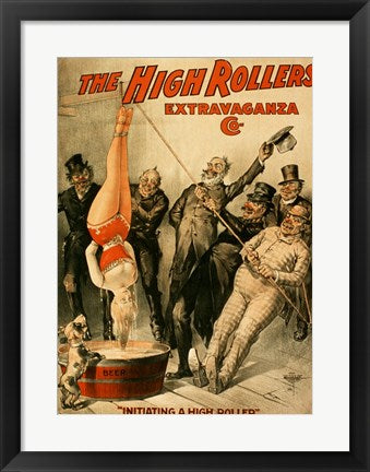 Framed Art The High Rollers Extravaganza Wall Decor 18x24 Artwork