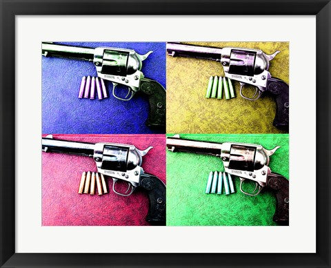 Framed Art Colt Single Action Framed Art for your Home Wall Decor 18x24 Artwork