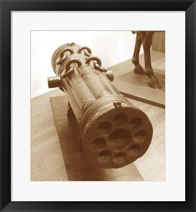 Framed Art Early 16th Century Ottoman Volley Gun Wall Decor 18x24 Artwork