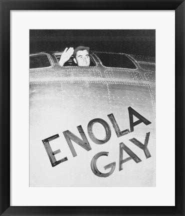Framed Art Tibbets Enola Gay Wall Decor 18x24 Artwork