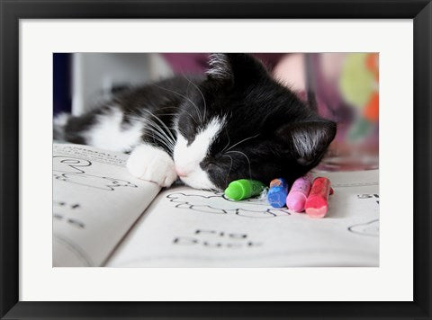 Framed Art Frame Art All Work and No Play by Delaney Flanders Wall Decor 18x24 Artwork