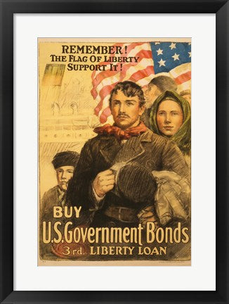 Framed Art The Flag of Liberty Wall Decor 18x24 Artwork