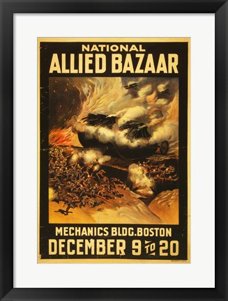 Framed Art National Allied Bazaar Wall Decor 18x24 Artwork