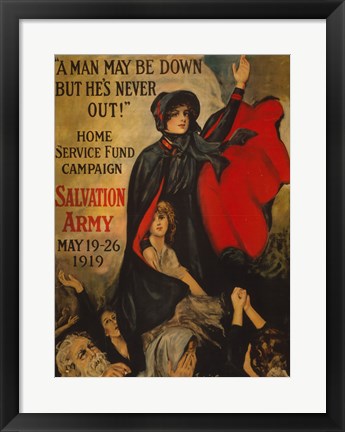 Framed Art Salvation Army Wall Decor 18x24 Artwork