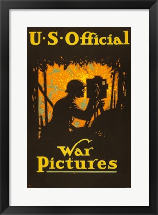 Framed Art U.S. Official War Pictures Wall Decor 18x24 Artwork