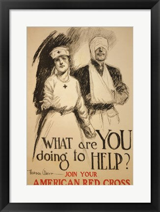 Framed Art Join the American Red Cross Wall Decor 18x24 Artwork