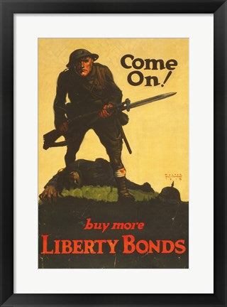 Framed Art Buy More Liberty Bonds Framed Art for your Home Wall Decor 18x24 Artwork