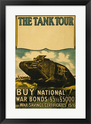 Framed Art The Tank Tour Wall Decor 18x24 Artwork