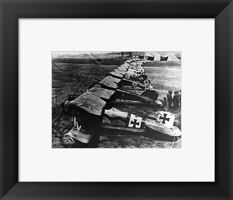 Framed Art Albatos D.III Squadron Framed Art for your Home Wall Decor 18x24 Artwork