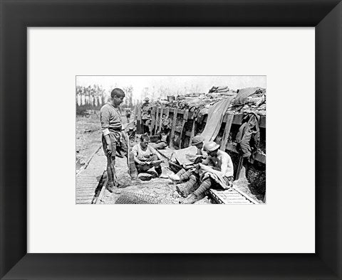 Framed Art Armentieres Trench Framed Art for your Home Wall Decor 18x24 Artwork