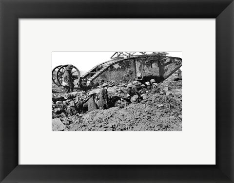 Framed Art British Mark I Framed Art for your Home Wall Decor 18x24 Artwork