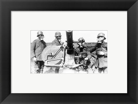 Framed Art German Soldiers 1915 Wall Decor 18x24 Artwork