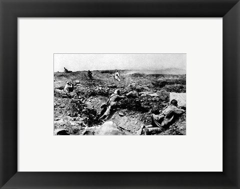 Framed Art German Infantry 1914 Wall Decor 18x24 Artwork